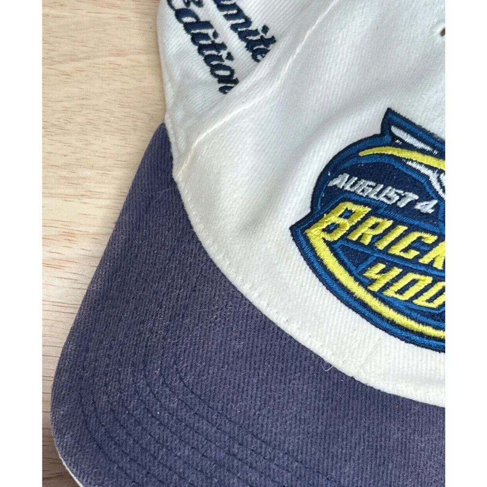 Brick Yard 400 Hat Mens White Adjustable Strap‎ Baseball Cap Nascar Indy Sports